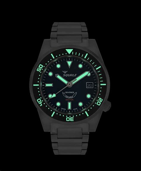 Squale Master Titanium Atm Mastibkbk Ti Watch Watchbandit