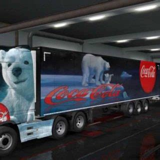 Daf Xf E Ownership Trailer Xmas Coca Cola Bear Combo Skin Ets