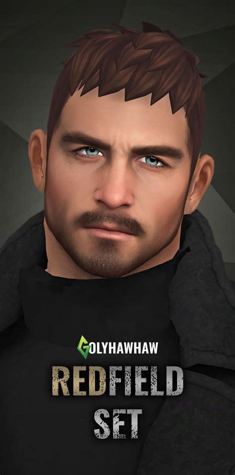 Chris Redfield Set Golyhawhaw Sims Hair Male Chris Sims Sims Hair