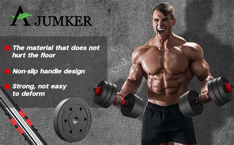 Amazon AJUMKER Dumbbells Barbell Set 20LBS 22LBS 44LBS With