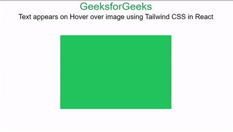 How To Display Text On Hover Over Image Using Tailwind Css In React Js