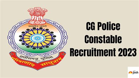 CG Police Recruitment 2023 Notification Out For 5976 Constable Vacancies