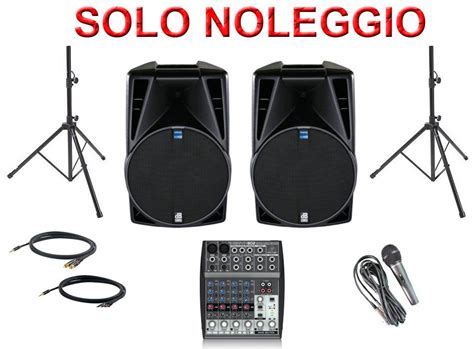 Noleggio casse audio. Service casse audio e luci - Milano - Lombardia