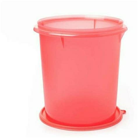 Jual Tupperware Giant Canister Toples Kerupuk Liter Peach