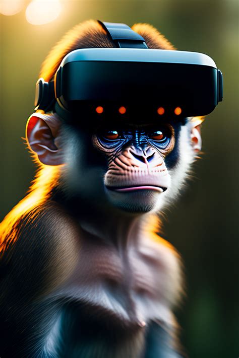 Lexica Portrait Of A Monkey Wearing A Vr Headset