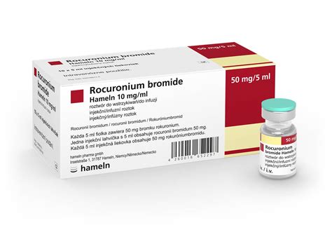 Pl Rocuronium 10 Mg Ml 50 Mg 5 Ml 1093 Hameln Pharma