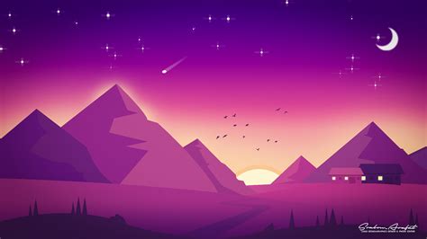 Illustration : Flat landscape (1) | Images :: Behance