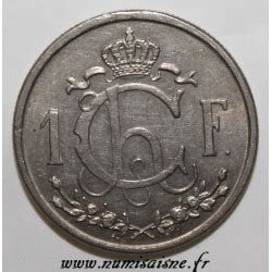 LUXEMBOURG KM 46 1 1 FRANC 1946 TYPE CHARLOTTE GRAND MODULE