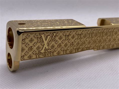 Custom Deep Laser Engraved 24k Gold Plated Glock 43 Slide Gen 3 Lv Ebay