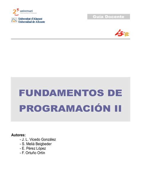 Fundamentos De Programaci N Ii