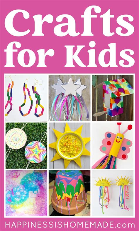 50+ Quick & Easy Kids Crafts - Happiness is Homemade