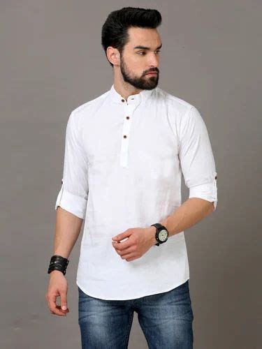 Plain Men Cotton Shirts Casual Full Sleeves At Rs 400 In Surat Id