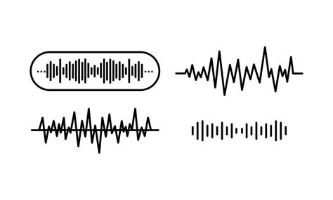 Ilustraci N De Audio De Espectro Forma De Onda De M Sica Y Audio En