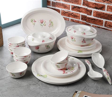 Buy Bloom Servewell 31 Pc Melamine Round Dinner Set At 20 OFF Online