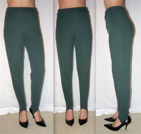 Vintage 80s 90s Stirrup Pants Stirrups Leggings High Waist