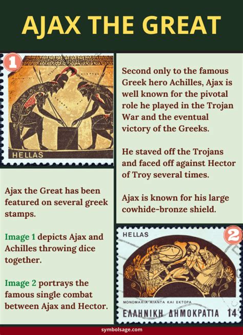 Ajax the Great – Greek Mythology - Symbol Sage