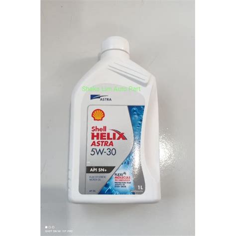 Jual Oli Oil SHELL HELIX ASTRA SAE 5W 30 API SN PLUS 1 Liter FULLY