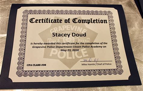 Citizen Police Academy Graduation Telegraph