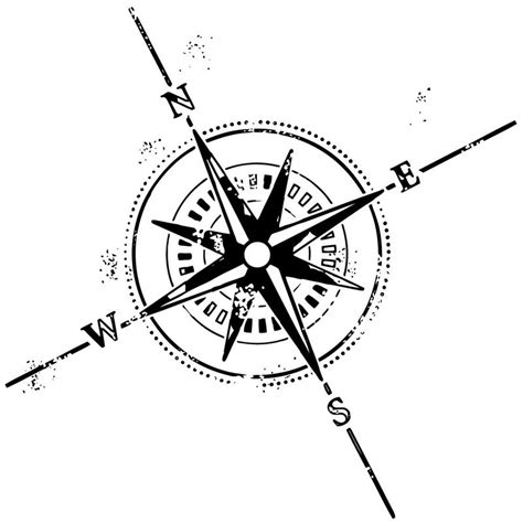 Nautical Star Compass Tattoo Designs