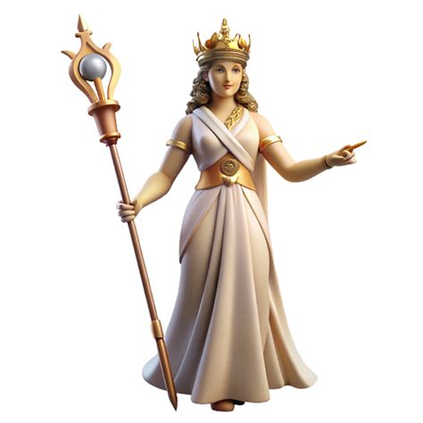 energetic magnificent Hera, Goddess of Marriage, regal pose, holding