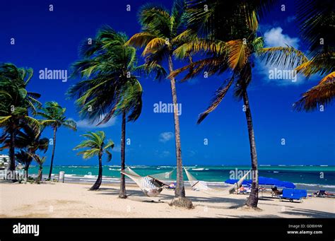 Beach in San Juan, Puerto Rico, Caribbean Stock Photo - Alamy