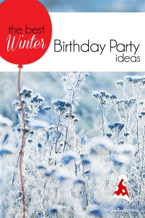 The Perfect Winter Birthday Party Ideas! - onecreativemommy.com