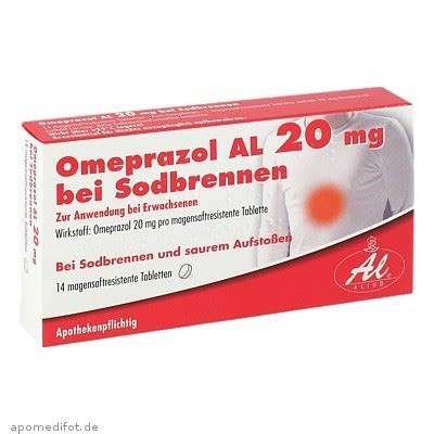 Omeprazol Al Mg Bei Sodbrennen St Tabletten Magensaftresistent Ab