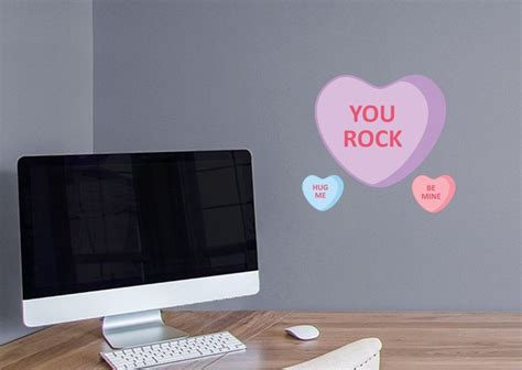 Valentine S Day You Rock Icon Removable Adhesive Decal Vinyl Wall