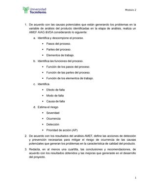 Evidencia 2 Control Estadistico DE Calidad UNIVERSIDAD TECMILENIO