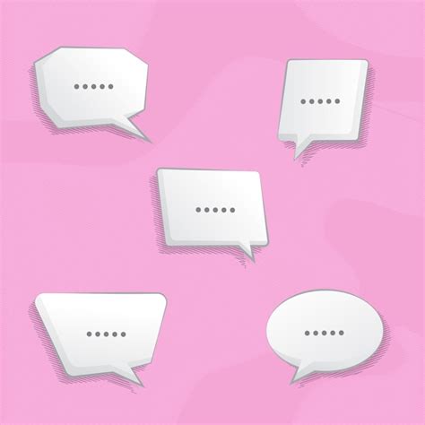 Premium Vector Speech Bubble Vector Set