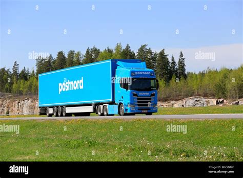 Paimio Finland May Next Generation Scania Semi Trailer Of