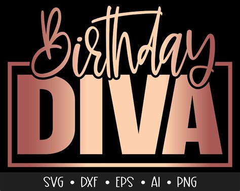 Verjaardag Diva Svg Verjaardag Svg Verjaardag Zeggen Svg Etsy Nederland