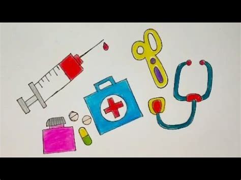 How To Draw Doctor S Medical Set Colouring Drawing Doctor S Medical