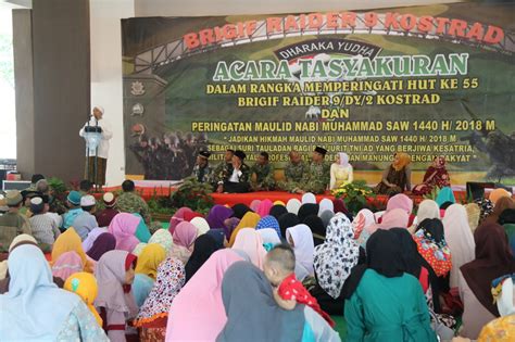 Acara Tasyukuran Hut Ke Brigif Raider Kostrad Dan Peringatan