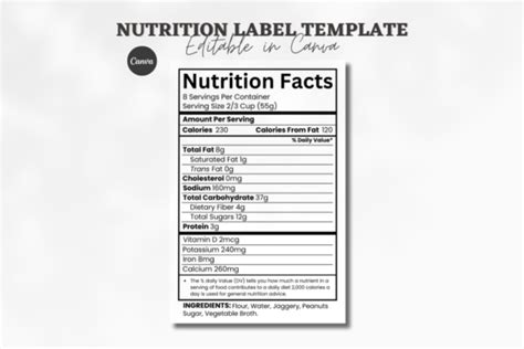 767 Nutrition Facts Svg Designs And Graphics