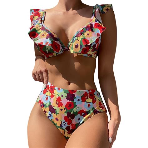 FANDANIV Women Swimsuit Sexy Swimwear Bikini Summer Body Hugging