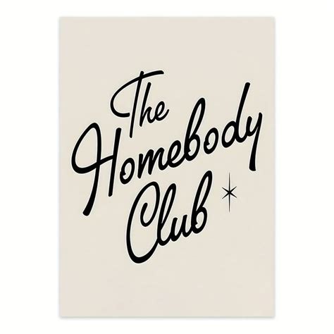 1pc Nordic Style Wall Art Print Quote Poster The Homebody Club Retro