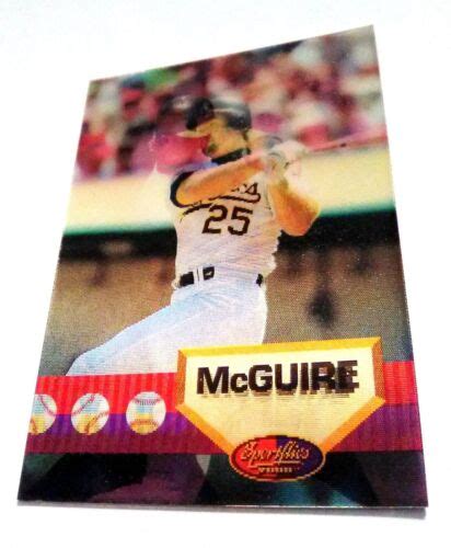 Mark McGwire 1994 Pinnacle Sportflics 3D ERROR Card 4 RARE EBay