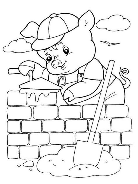 Three little Pigs coloring pages. Free Printable Three little Pigs coloring pages.