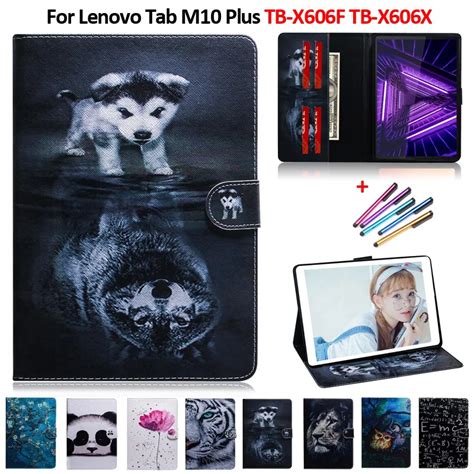 Coque de tablette en cuir pour Lenovo Tab M10 FHD Plus étui de 10 3