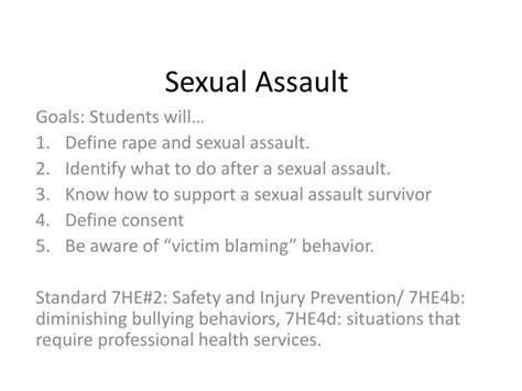 Ppt Sexual Assault Powerpoint Presentation Free Download Id1601025