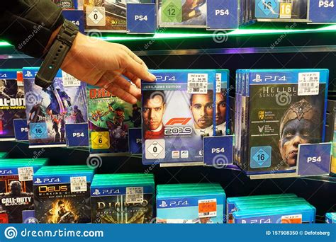 Ps4 Games In A Shop Editorial Image Image Of Call Display 157908350