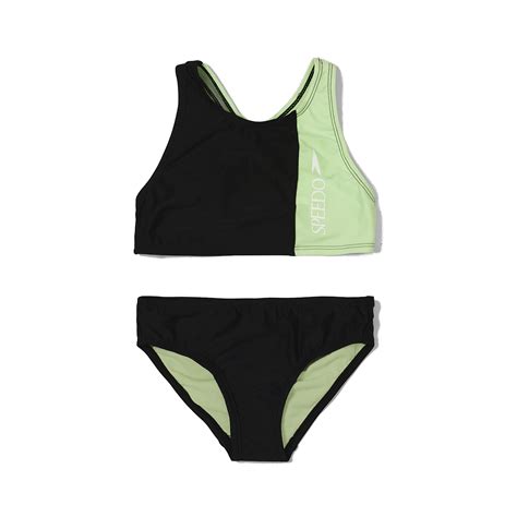 Snapklik Girls Swimsuit Two Piece Bikini Set Anthracite