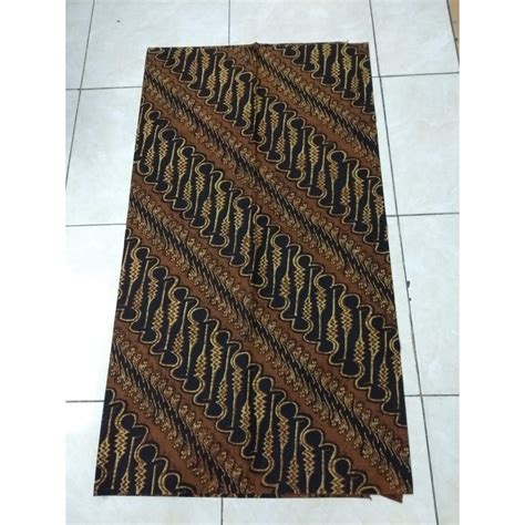 Jual Kain Batik Solo Motif Parang Rusak Sogan Shopee Indonesia