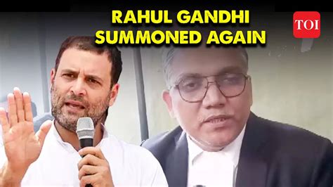 Uttar Pradesh Summons To Rahul Gandhi Over Remarks Against Amit Shah