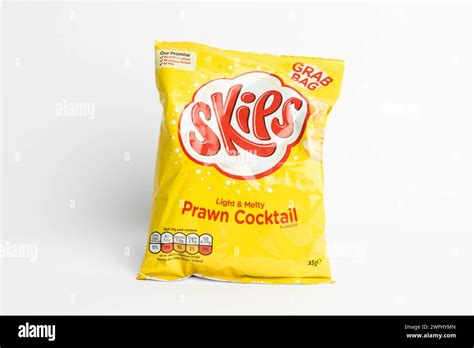 London United Kingdom 29th January 2024 A Packet Of Skips Prawn Cocktail British Potato