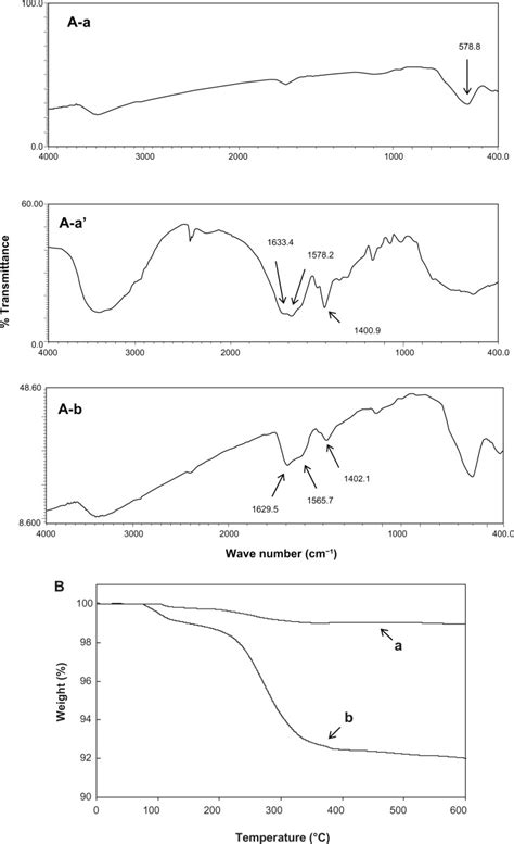 Comparative Fourier Transform Infrared Spectra Of Bare Spions A A