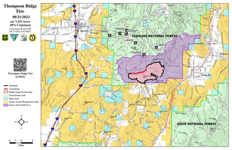 Utfif Thompson Ridge Fire Incident Maps Inciweb