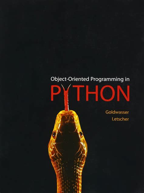 Object Oriented Programming In Python Goldwasser Michael H Letscher