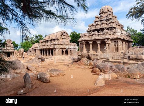 Los antiguos templos monolíticos de los Rathas Panch en Mahabalipuram